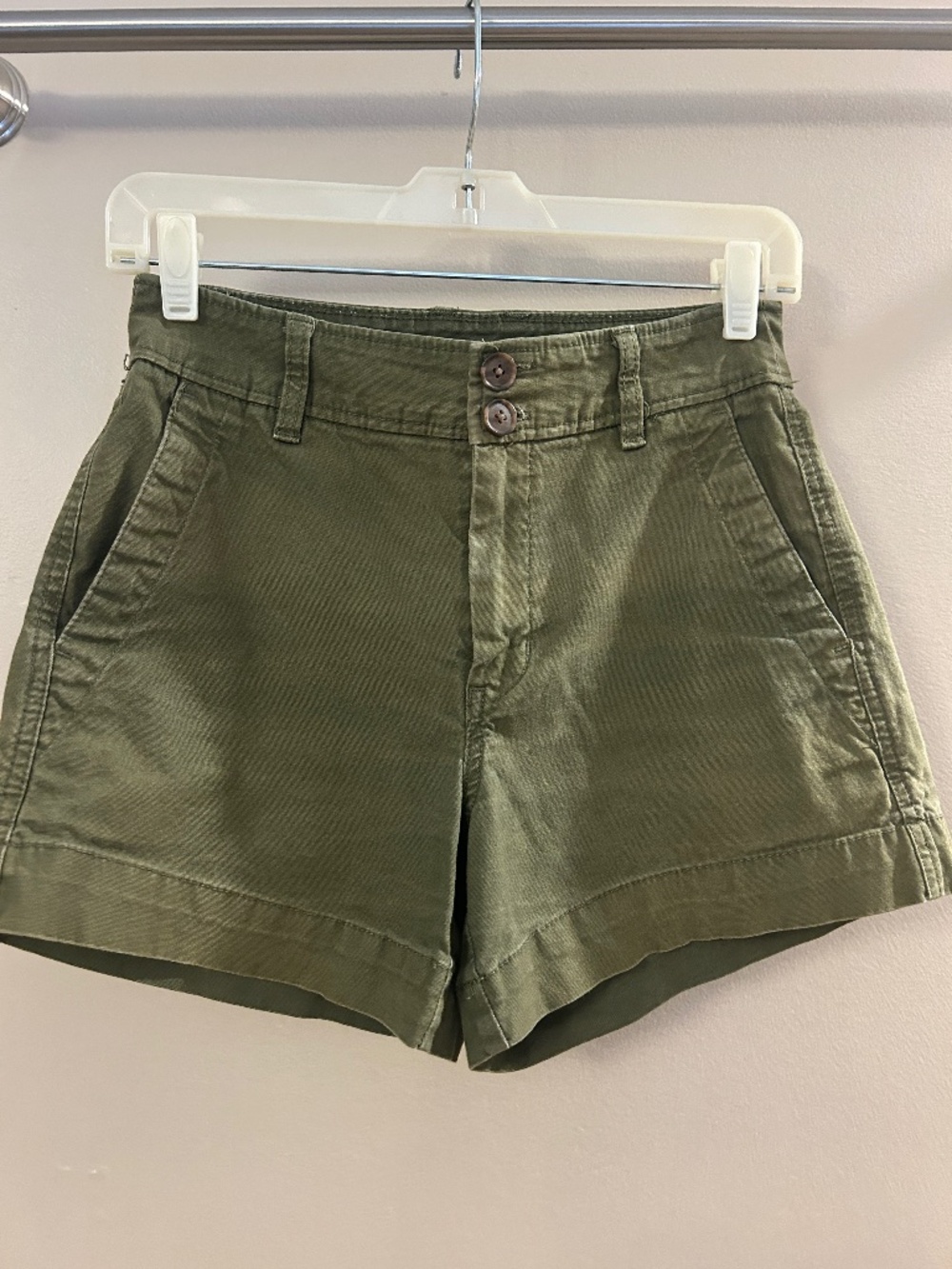 Olive Green Cotton Shorts Universal Thread